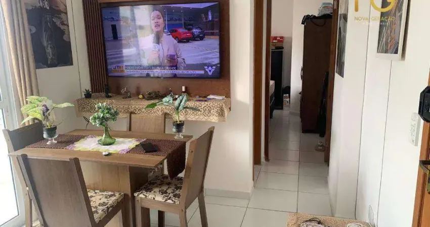 Flat com 1 dormitório à venda, 39 m² por r$ 330.000,00 - boqueirão - praia grande/sp