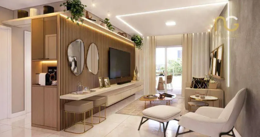 Apartamento com 3 dormitórios à venda, 104 m² por r$ 1.000.377,92 - aviação - praia grande/sp