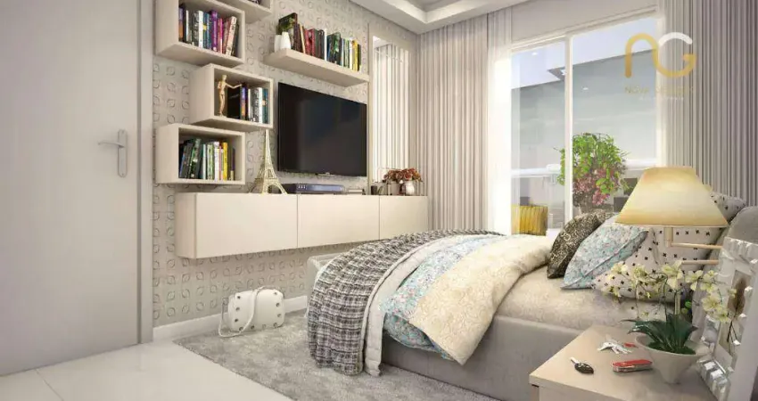 Apartamento NOVO  com 2 dormitórios à venda, 65 m² por R$ 688.768 - Vila Assunção - Praia Grande/SP