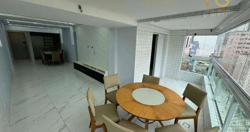 Apartamento com 3 dormitórios à venda, 116 m² por R$ 800.000,00 - Aviação - Praia Grande/SP