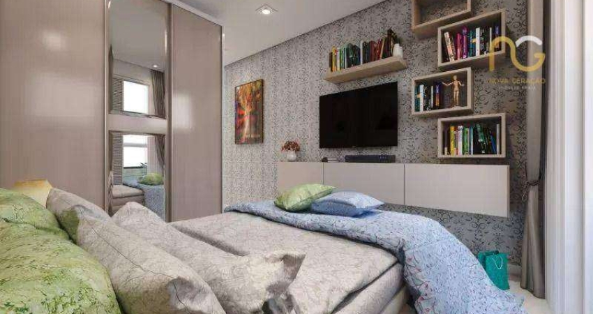 Apartamento com 2 dormitórios à venda, 63 m² por R$ 430.500,00 - Vila Guilhermina - Praia Grande/SP