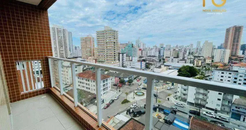Flat com 1 dormitório à venda, 37 m² por r$ 277.000,00 - boqueirão - praia grande/sp
