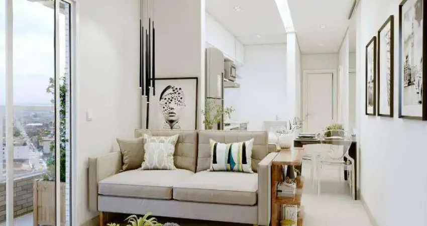 Apartamento com 1 dormitório à venda, 39 m² por R$ 400.000,00 - Vila Guilhermina - Praia Grande/SP