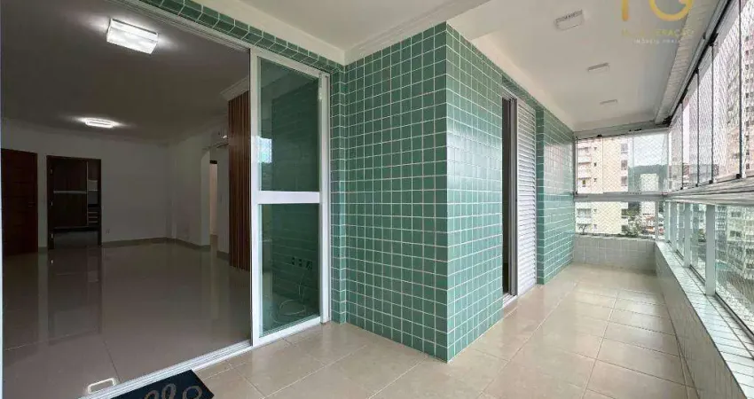 Apartamento com 3 dormitórios à venda, 124 m² por R$ 990.000,00 - Canto do Forte - Praia Grande/SP
