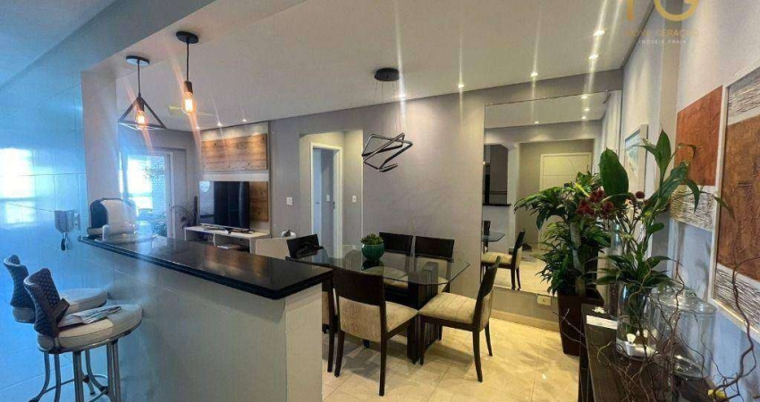 Apartamento com 2 dormitórios à venda, 92 m² por R$ 739.000,00 - Aviação - Praia Grande/SP