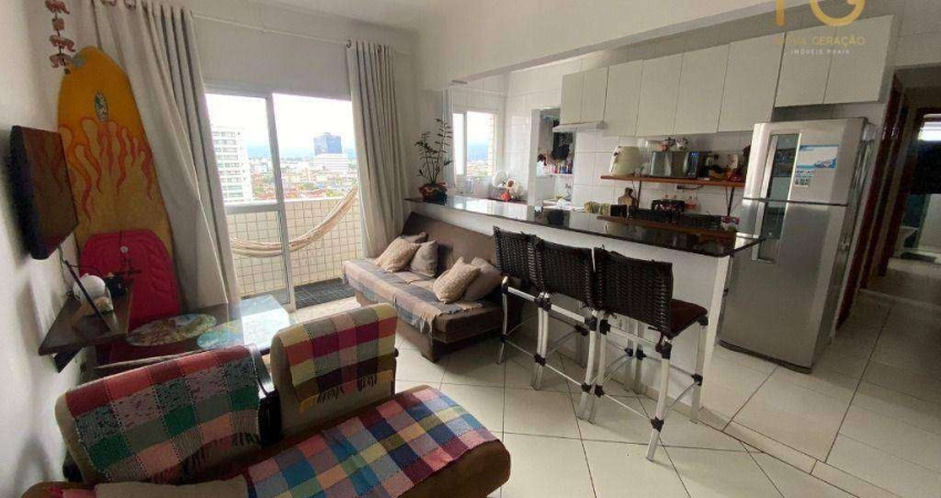 Apartamento com 2 dormitórios à venda, 67 m² por R$ 455.000,00 - Vila Guilhermina - Praia Grande/SP
