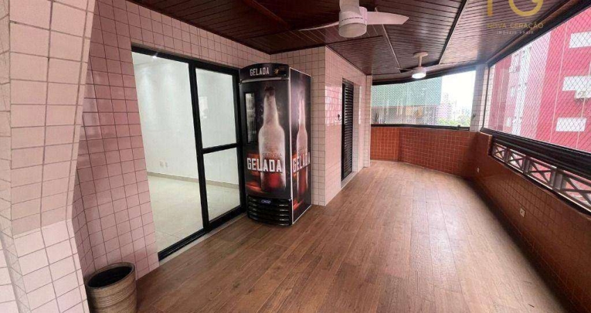 Apartamento com 4 dormitórios à venda, 210 m² por R$ 1.175.000,00 - Canto do Forte - Praia Grande/SP