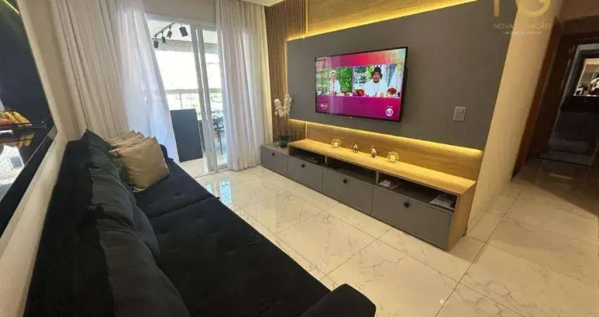 Apartamento com 3 dormitórios à venda, 124 m² por R$ 1.600.000,00 - Canto do Forte - Praia Grande/SP