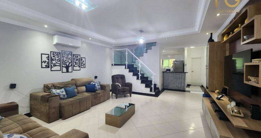 Sobrado com 3 dormitórios à venda, 121 m² por R$ 630.000,00 - Balneário Pires - Praia Grande/SP