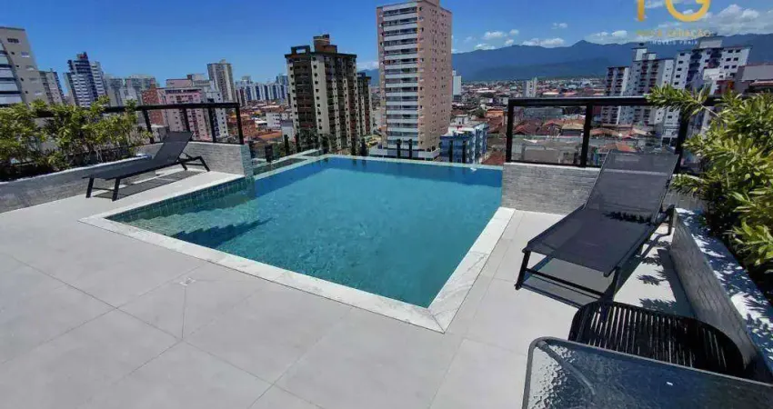 Apartamento com 2 dormitórios à venda, 58 m² por r$ 449.000,00 - tupi - praia grande/sp