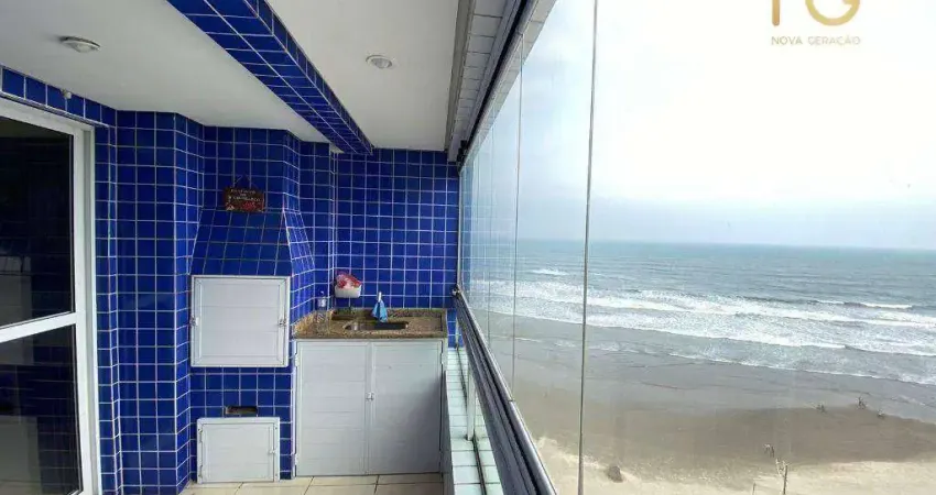 Apto 2 dormitórios com vista mar de todos os ambientes!