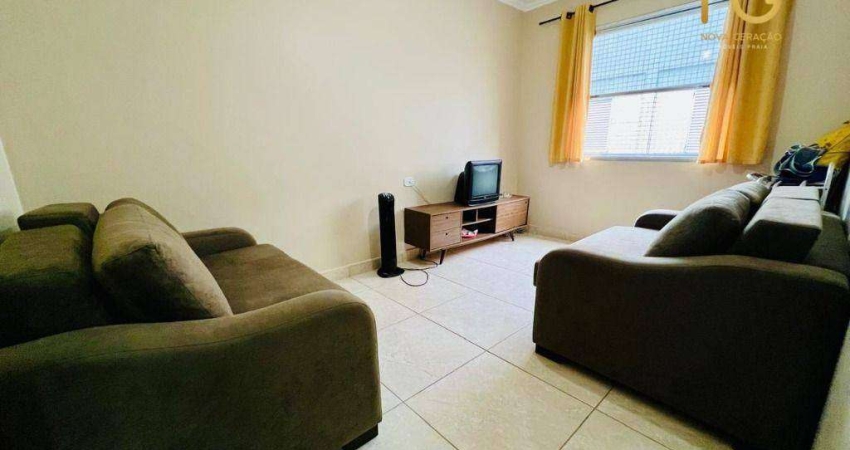 Apartamento reformado e mobiliado  com 1 dormitório à venda, 45 m² por R$ 185.000 - Vila Assunção - Praia Grande/SP