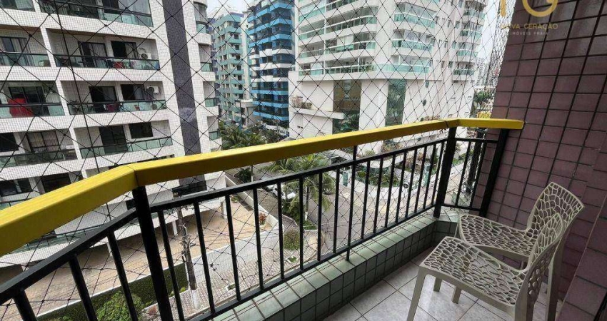 Apartamento com 2 dormitórios à venda, 90 m² por R$ 450.000,00 - Canto do Forte - Praia Grande/SP