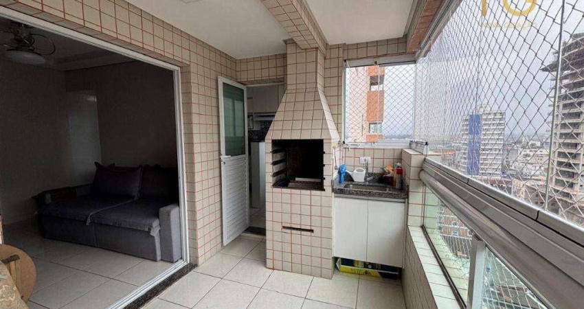 Apartamento com 3 dormitórios à venda, 100 m² por R$ 650.000,00 - Aviação - Praia Grande/SP