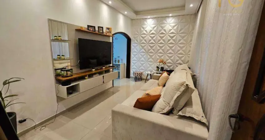 Casa com 2 dormitórios à venda, 84 m² por R$ 680.000,00 - Canto do Forte - Praia Grande/SP
