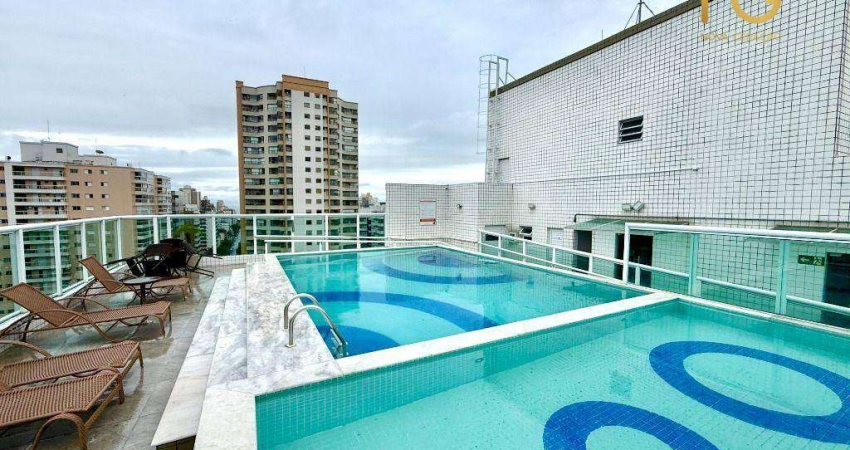 Apartamento com 2 dormitórios à venda, 84 m² por R$ 600.000,00 - Canto do Forte - Praia Grande/SP