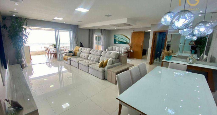 Apartamento com 3 dormitórios à venda, 250 m² por R$ 4.200.000,00 - Canto do Forte - Praia Grande/SP