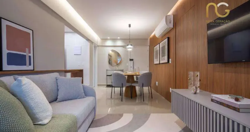 Apartamento com 2 dormitórios à venda, 78 m² por R$ 921.000,00 - Vila Guilhermina - Praia Grande/SP