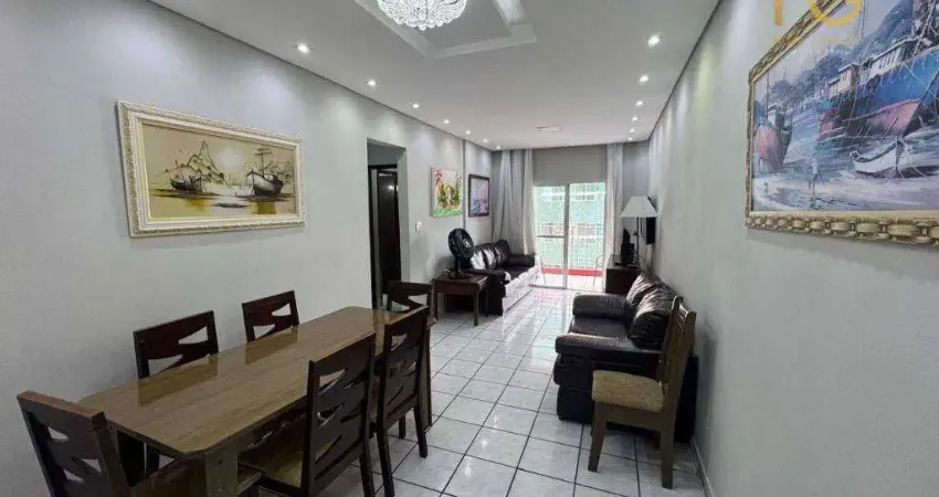 Apartamento com 2 dormitórios à venda, 75 m² por r$ 440.000,00 - aviação - praia grande/sp
