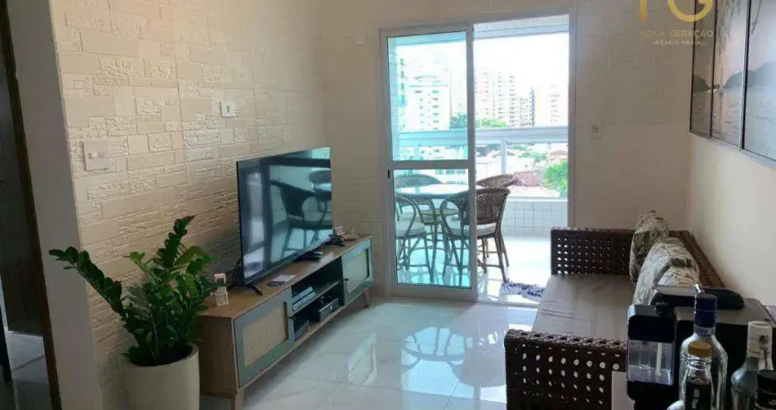 Apartamento com 2 dormitórios à venda, 69 m² por r$ 550.000,00 - tupi - praia grande/sp