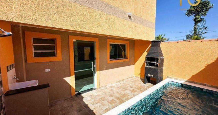 Sobrado com 2 dormitórios à venda, 59 m² por R$ 304.000,00 - Cibratel II - Itanhaém/SP