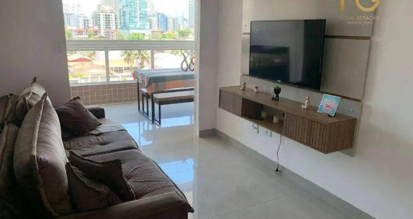 Apartamento com 2 dormitórios à venda, 74 m² por r$ 670.000,00 - canto do forte - praia grande/sp
