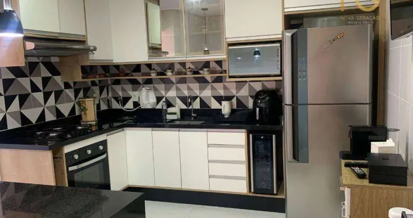 Apartamento com 2 dormitórios à venda, 84 m² por r$ 549.000,00 - tupi - praia grande/sp