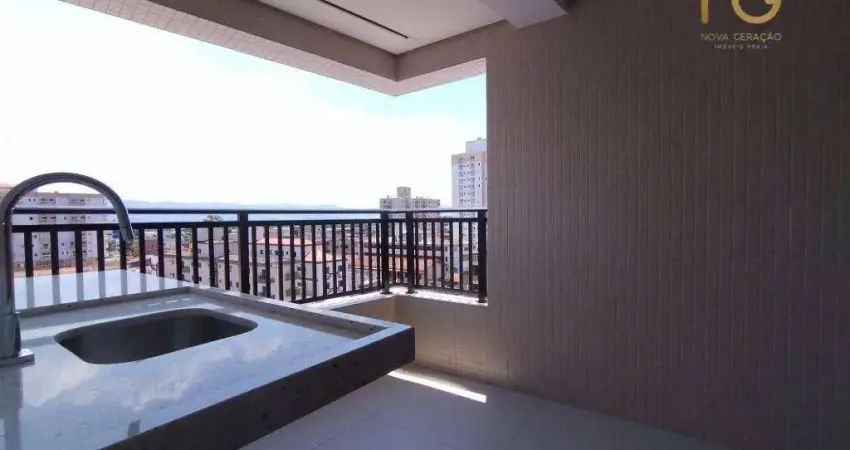 Apartamento novo! com 2 dormitórios à venda, 76 m² por R$ 630.907 - Aviação - Praia Grande/SP