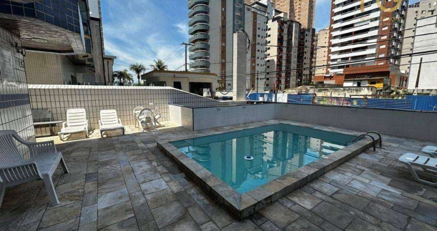 Apartamento com 1 dormitório à venda, 50 m² por R$ 309.000,00 - Vila Guilhermina - Praia Grande/SP