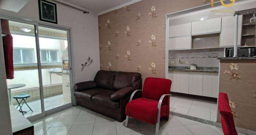 Apartamento com 1 dormitório à venda, 43 m² por R$ 340.000,00 - Aviação - Praia Grande/SP