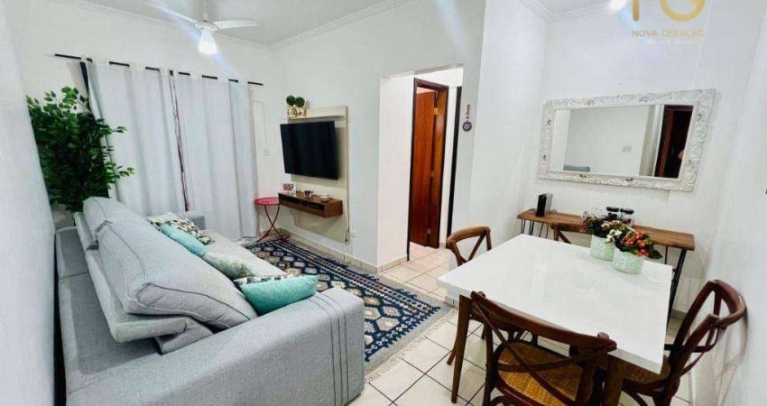 Apartamento com 1 dormitório à venda, 43 m² por R$ 285.000,00 - Canto do Forte - Praia Grande/SP