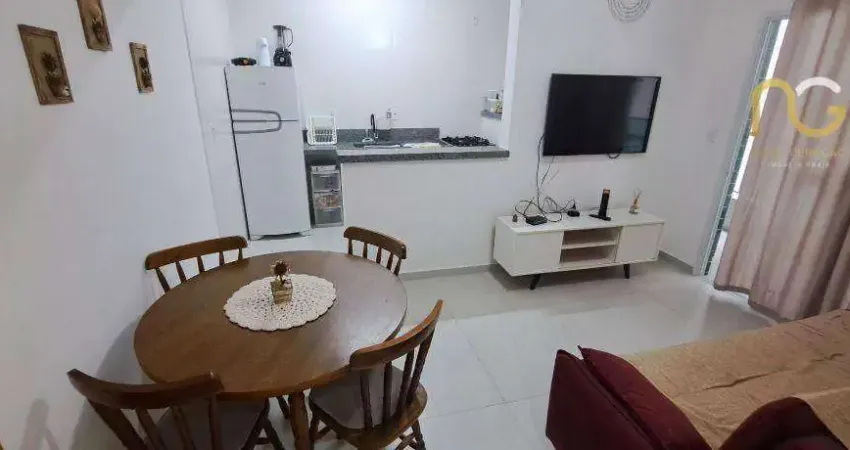 Apartamento com 1 dormitório à venda, 44 m² por r$ 385.000,00 - canto do forte - praia grande/sp