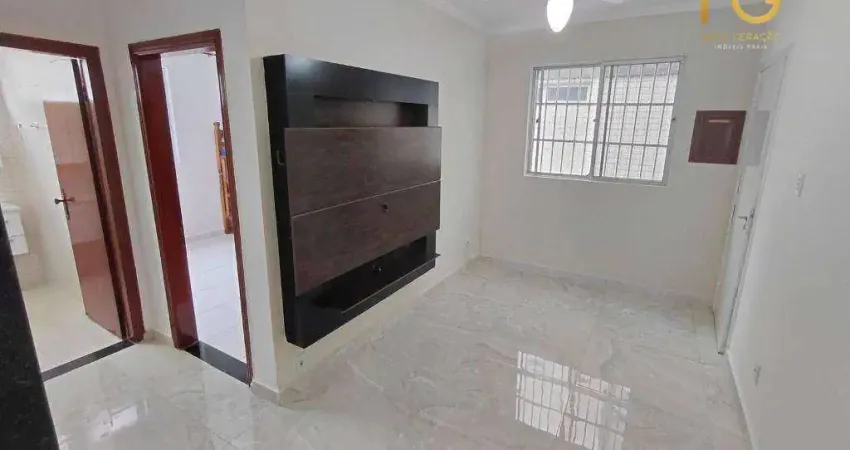 Apartamento com 2 dormitórios à venda, 42 m² por r$ 274.900,00 -  guilhermina - praia grande/sp