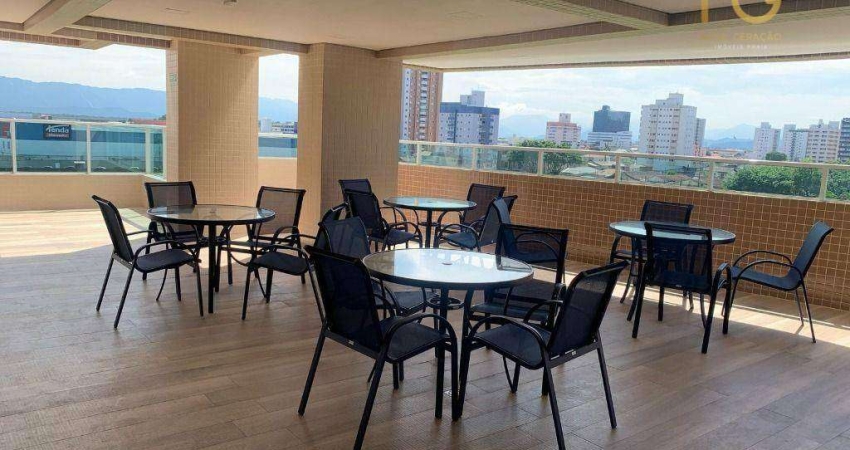 Apartamento com 3 dormitórios à venda, 102 m² por r$ 615.000,00 - aviação - praia grande/sp