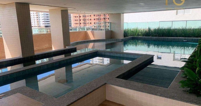 Apartamento com 3 dormitórios à venda, 102 m² por R$ 658.000,00 - Aviação - Praia Grande/SP