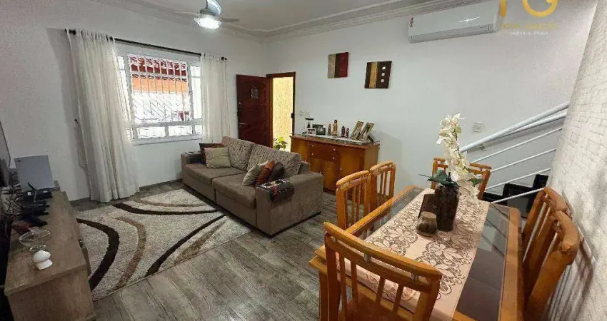 Sobrado com 3 dormitórios à venda, 154 m² por R$ 750.000,00 - Tupi - Praia Grande/SP