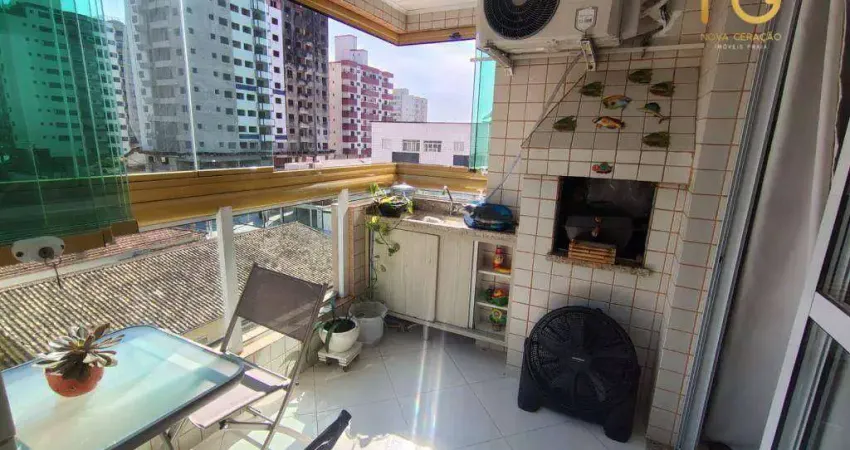 Apartamento com 1 dormitório à venda, 45 m² por r$ 360.000,00 - tupi - praia grande/sp