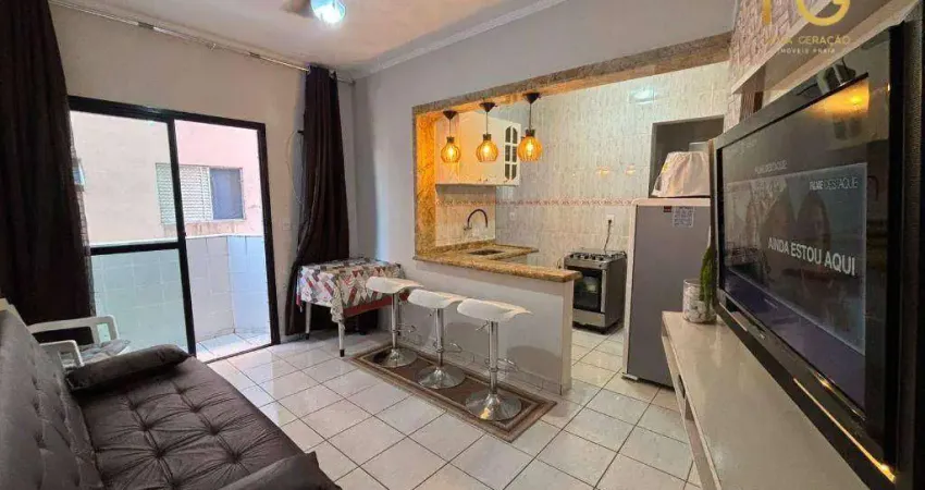 Apartamento com 1 dormitório à venda, 40 m² por R$ 265.000,00 - Tupi - Praia Grande/SP