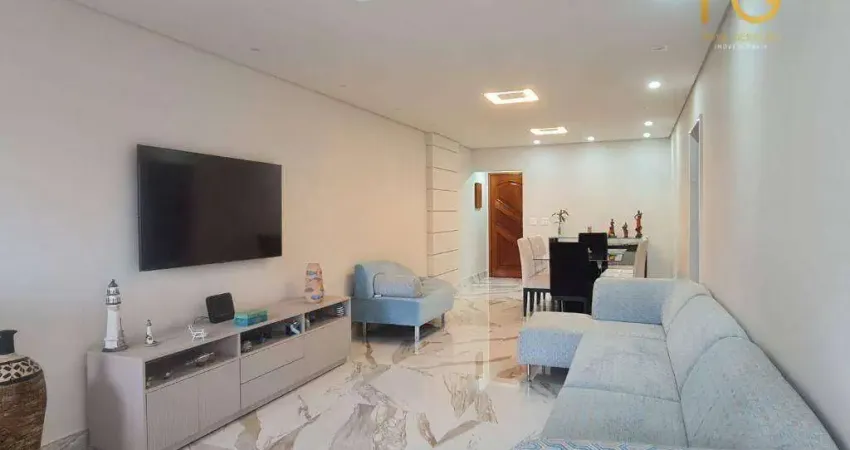 Apartamento com 3 dormitórios à venda, 153 m² por r$ 1.100.000,00 - vila guilhermina - praia grande/sp