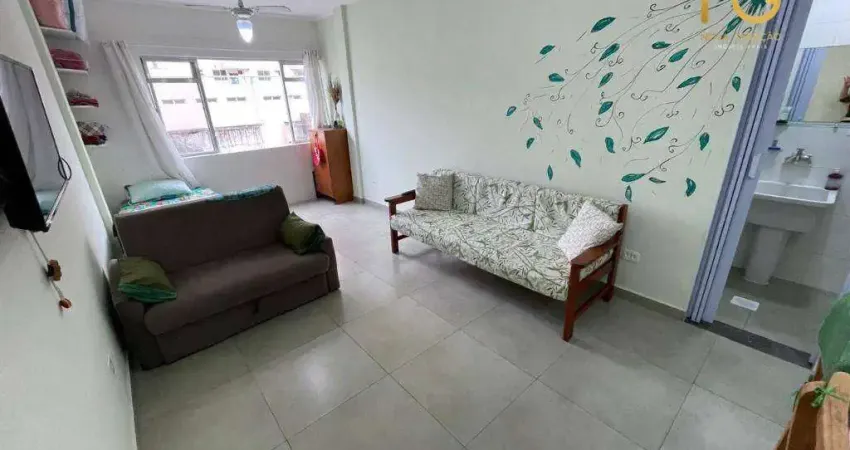 Kitnet com 1 dormitório à venda, 28 m² por r$ 219.900,00 - aviação - praia grande/sp