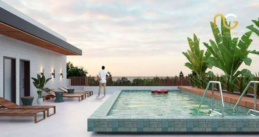 Apartamento com 1 dormitório à venda, 50 m² por R$ 383.809,00 - Vila Guilhermina - Praia Grande/SP