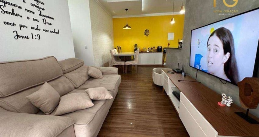 Apartamento com 3 dormitórios à venda, 74 m² por R$ 475.000,00 - Vila Assunção - Praia Grande/SP