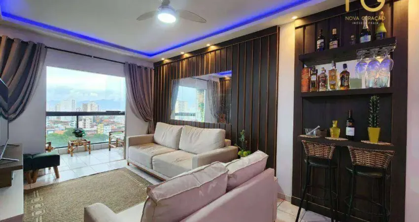 Apartamento com 2 dormitórios à venda, 94 m² por R$ 530.000,00 - Tupi - Praia Grande/SP