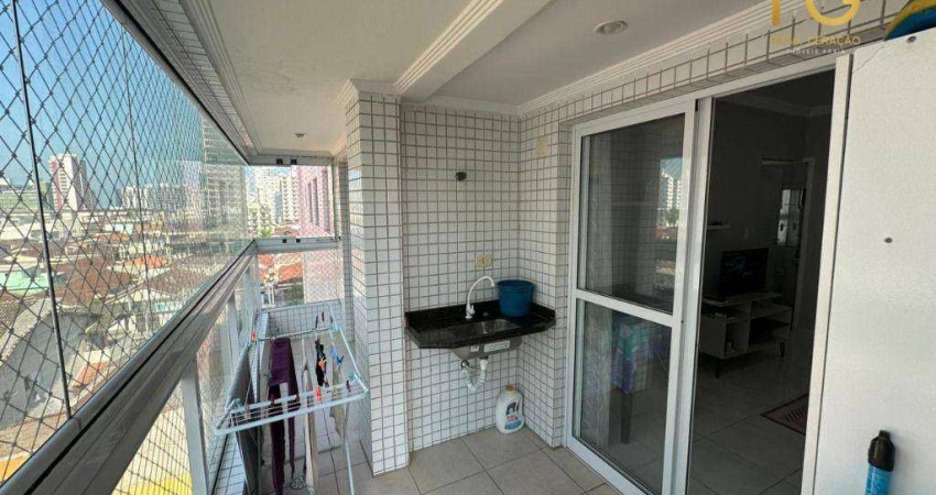 Apartamento com 2 dormitórios à venda, 66 m² por R$ 375.000,00 - Vila Assunção - Praia Grande/SP