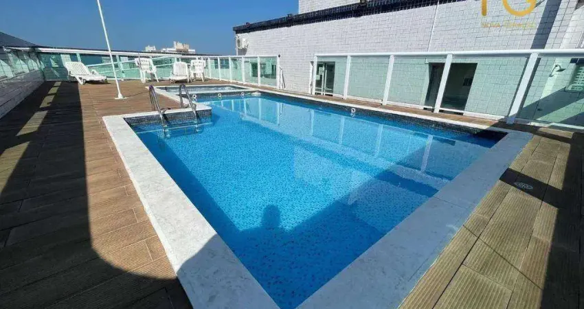 Apartamento com 2 dormitórios à venda, 86 m² por r$ 570.000,00 - boqueirão - praia grande/sp