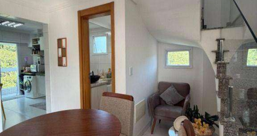 Apartamento Duplex com 2 dormitórios à venda, 100 m² por R$ 810.000,00 - Canto do Forte - Praia Grande/SP