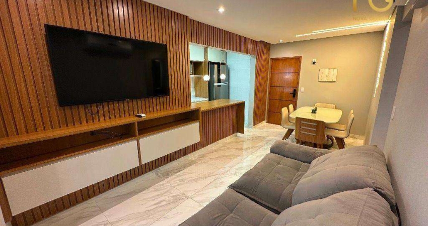 Apartamento Garden de Alto PADRÃO com 2 dormitórios à venda, 78 m² por R$ 850.000 - Vila Guilhermina - Praia Grande/SP