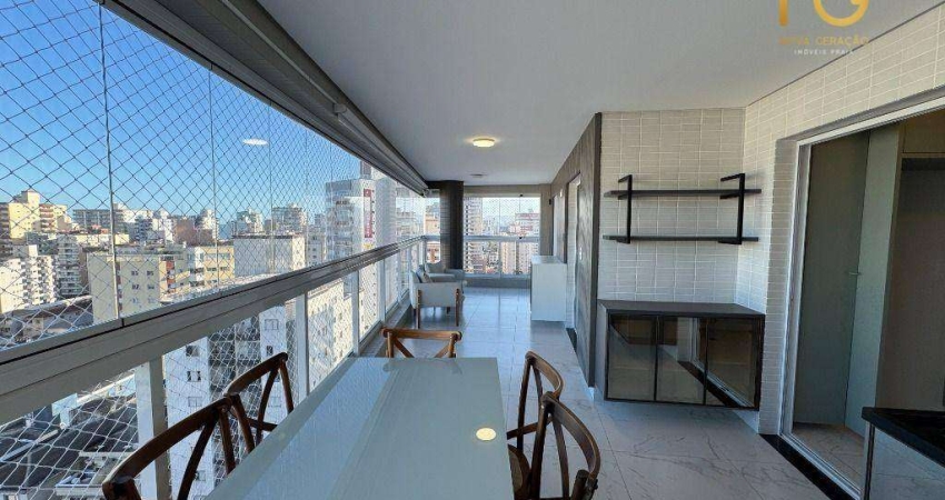 Apartamento com 3 dormitórios à venda, 148 m² por R$ 1.790.000,00 - Vila Guilhermina - Praia Grande/SP
