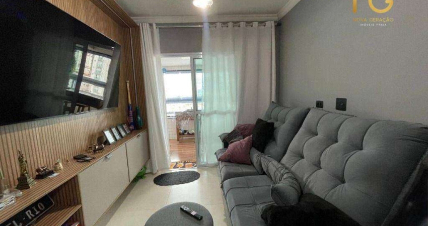 Apartamento com 2 dormitórios à venda, 88 m² por R$ 650.000,00 - Canto do Forte - Praia Grande/SP