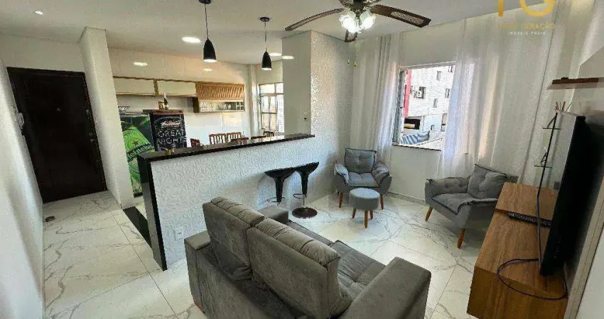 Apartamento com 2 dormitórios à venda, 60 m² por R$ 400.000,00 - Vila Guilhermina - Praia Grande/SP